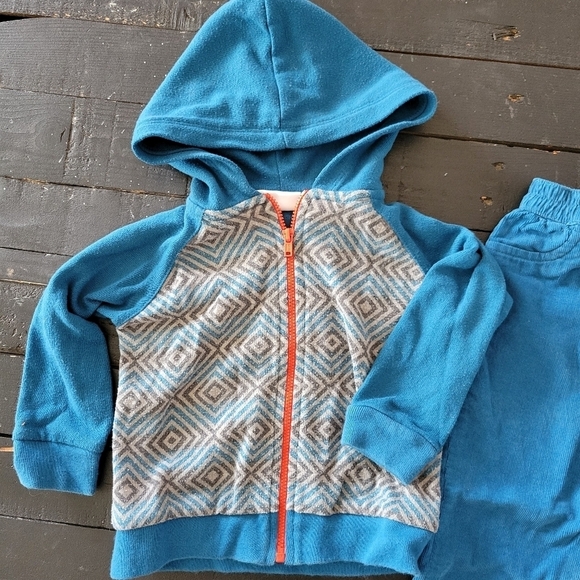 Little Maven Baby Boy Outfit Blue Jacket Pants 18M - Picture 2 of 4